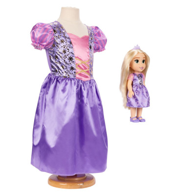 Muñeca Rapunzel + Disfraz Disney 38cm